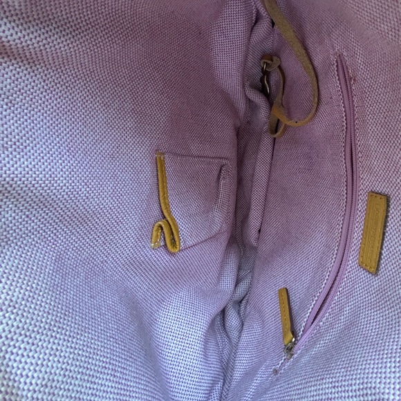 Dooney & Bourke Luna Hobo Bag Ochre Genuine Leather Expandable Excellent - Picture 7 of 9